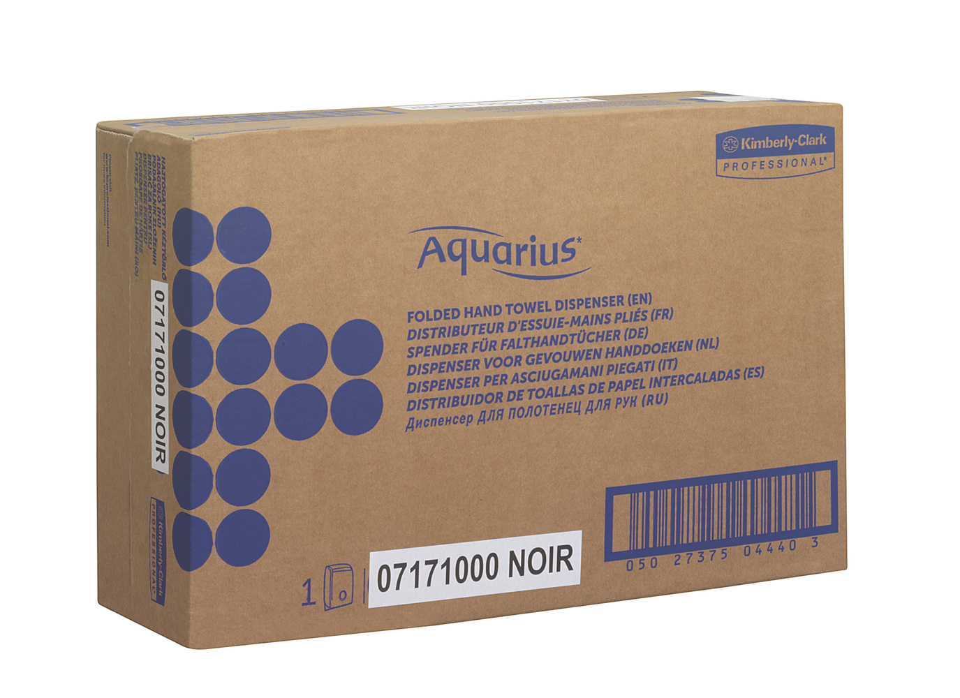 Aquarius™ Spender für Papierhandtücher 7171 – 1 x Papiertuchspender, schwarz - 7171