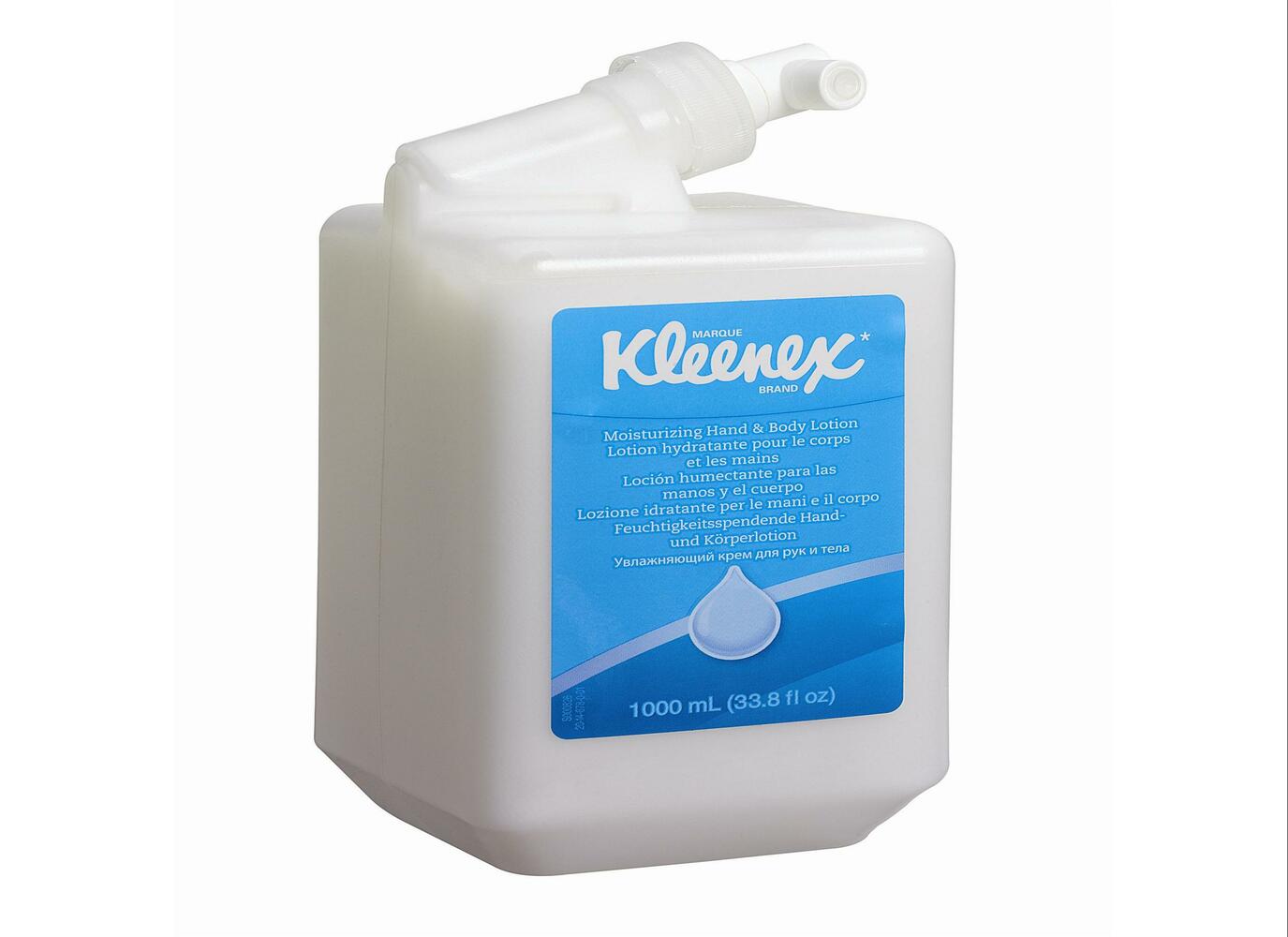 Kleenex® Feuchtigkeitsspendende Hand- und Körperlotion 6373, weiß, 6 x 1 l (6 l gesamt) - 6373