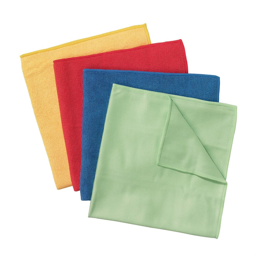 WypAll® Mikrofasertücher 8397 - 6 rote, 40 x 40 cm große Tücher pro Päckchen (Karton enthält 4 Päckchen) - 8397