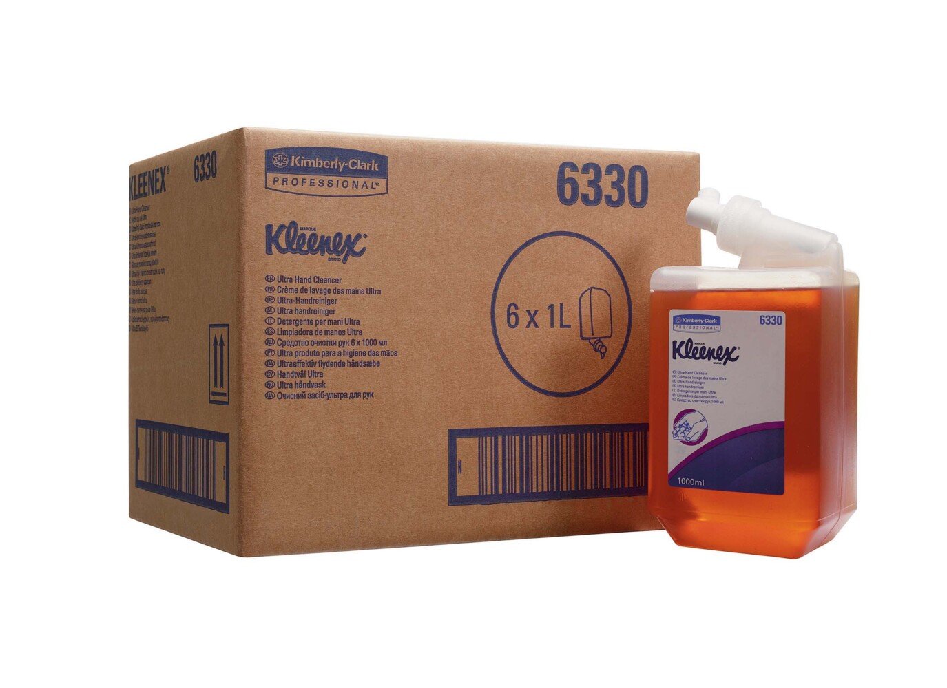 Kleenex® Ultra™ Handreiniger 6330, bernsteinfarben, 6 x 1 l (6 l gesamt) - 6330