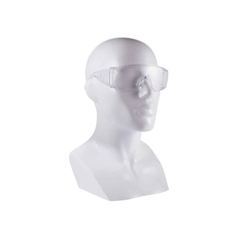KleenGuard® V10 Unispec II Schutzbrille 25646 – PSA-Schutzbrille – 50 Packungen x einzeln verpackt, klare Gläser, umlaufende Fassung (insgesamt 50) - 25646