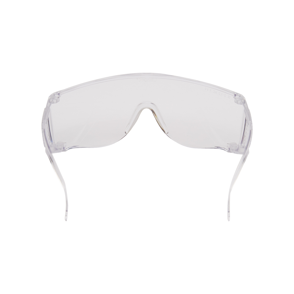 KleenGuard® V10 Unispec II Schutzbrille 25646 – PSA-Schutzbrille – 50 Packungen x einzeln verpackt, klare Gläser, umlaufende Fassung (insgesamt 50) - 25646