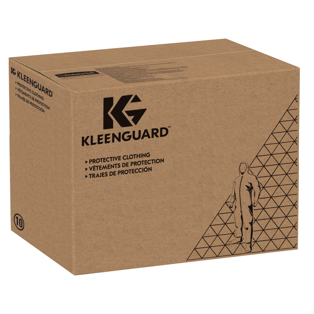 KleenGuard® A30 flüssigkeitsdichter und partikeldichter Schutzanzug 98001 – weiß, S, 1x25 (insgesamt 25 Stück) - 98001