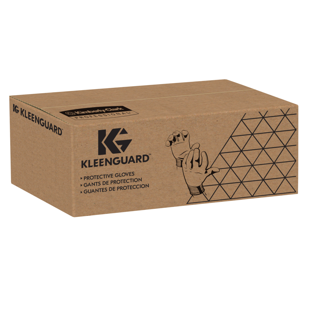 KleenGuard® G40 Handspezifische Latexhandschuhe 97273 – Grau und Schwarz, 10, 5x12 Paare (insgesamt 120) - 97273