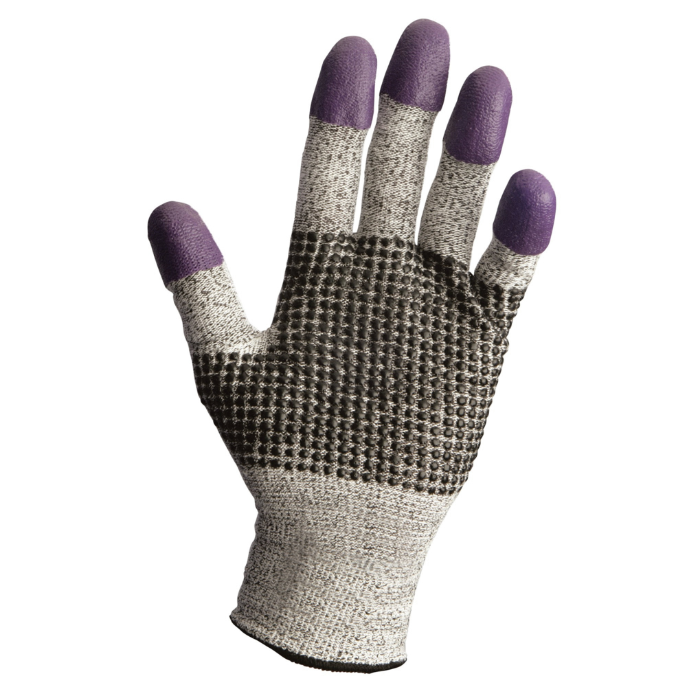 KleenGuard® G60 Endurapro™ Dual Grip™ violette Nitrilhandschuhe 97431 Grau und Violett, 8, 1x12 (12 Handschuhe) - 97431