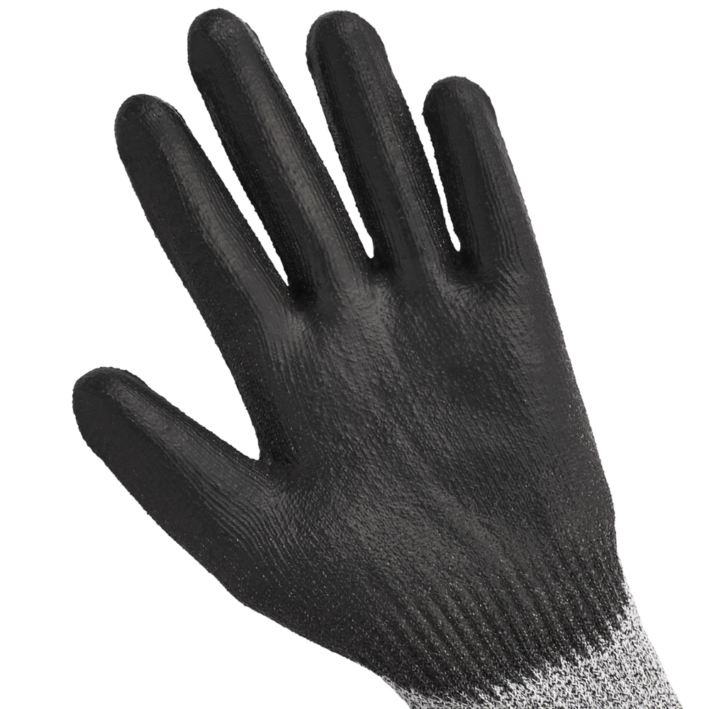 KleenGuard® G60 Endurapro™ polyurethanbeschichtete, robuste Handschuhe 98238 – Grau und Schwarz, 10, 1x12 Paare (insgesamt 24) - 98238