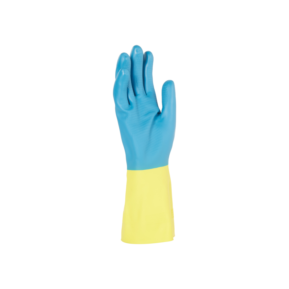 KleenGuard® G80 Chemikalienbeständige, handspezifische Neoprenhandschuhe 38741 – Gelb und Blau, 7, 5x12 Paare (120 Handschuhe) - 38741