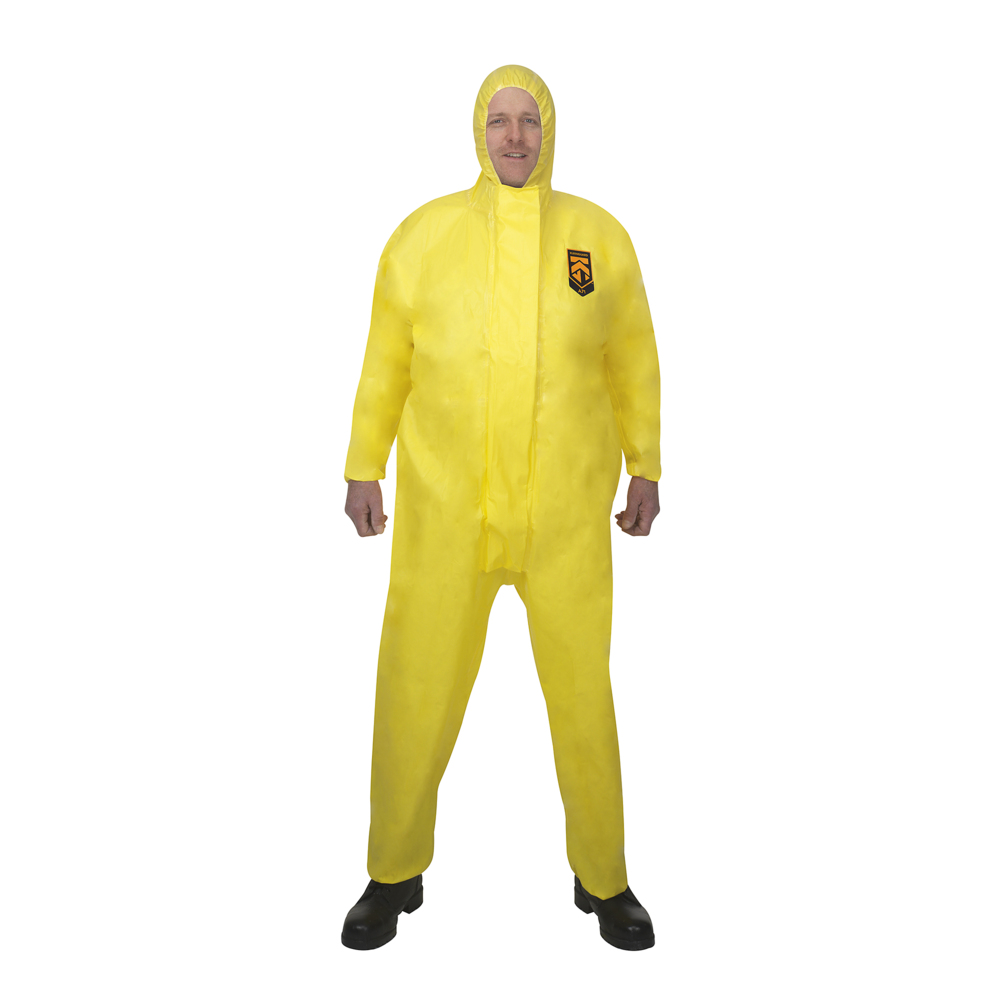 KleenGuard® A71 Chemikalienschutzanzug 96770 – gelb, L, 1x10 (insgesamt 10 Stück) - 96770