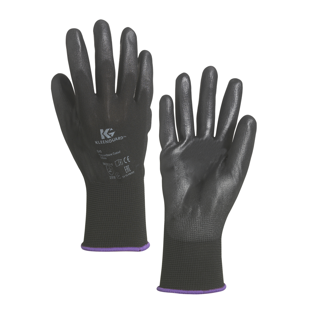 KleenGuard® G40 polyurethanbeschichtete handspezifische Handschuhe 13841 – Schwarz, 11, 5x12 Paar (120 Handschuhe) - 13841