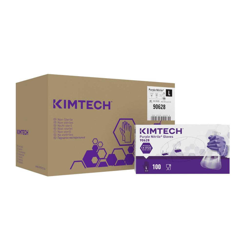 Kimtech™ Purple Nitrile™ beidseitig tragbare Handschuhe 90628 – Violett, L, 10x100 (1.000 Handschuhe) - 90628