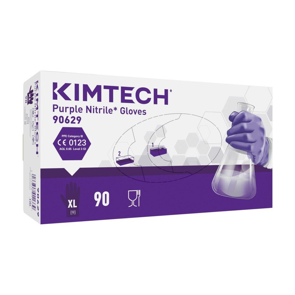 Kimtech™ Purple Nitrile™ beidseitig tragbare Handschuhe 90629 – Violett, XL, 10x90 (900 Handschuhe) - 90629
