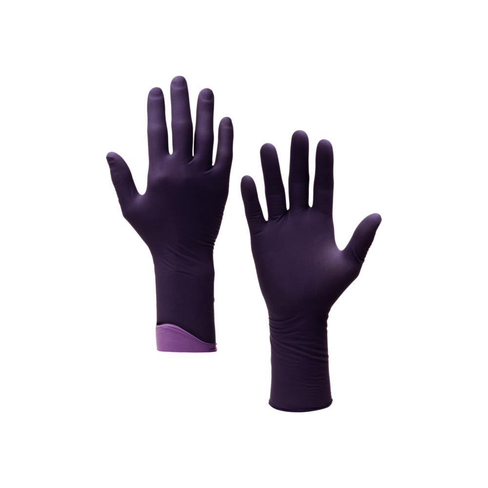 Kimtech™ Prizm™ Xtra™ mehrschichtige Neopren-Nitrilhandschuhe - 30 cm, beidhändig tragbar 99251 - dunkel violett / dunkel magenta / XS – 10 Boxen x 50 Einmalhandschuhe (500 Handschuhe) - 99251