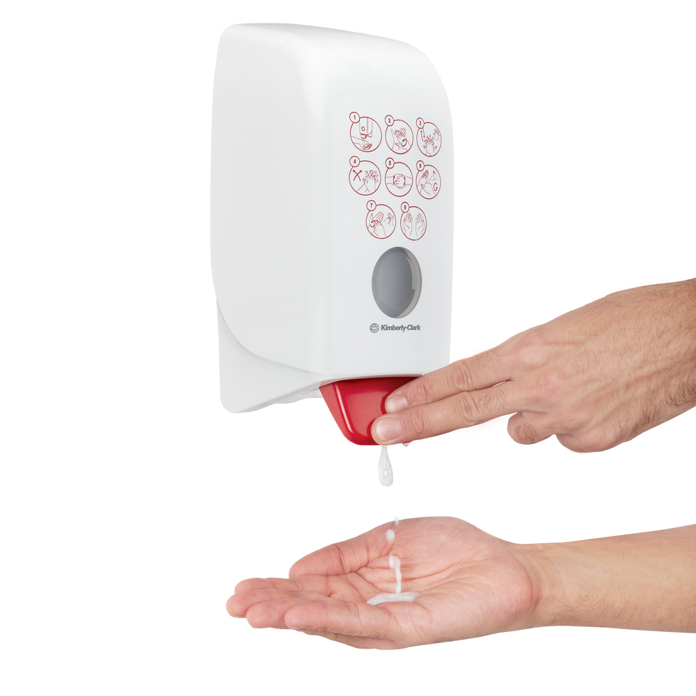 Scott® Control™ Handdesinfektionsschaum auf Alkoholbasis 6392 – 6 x 1 Liter Handdesinfektionsmittel, Nachfüllpackung (6 Liter gesamt) - 6392