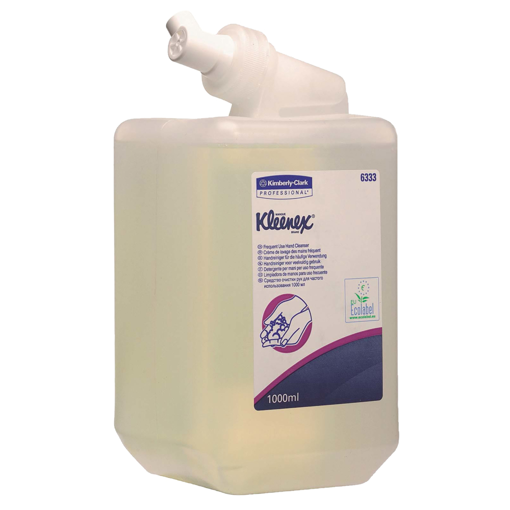 Kleenex® Seife 6333 - Handreiniger für die häufige Verwendung - transparent/parfümfrei, 6 x 1 L - 6333