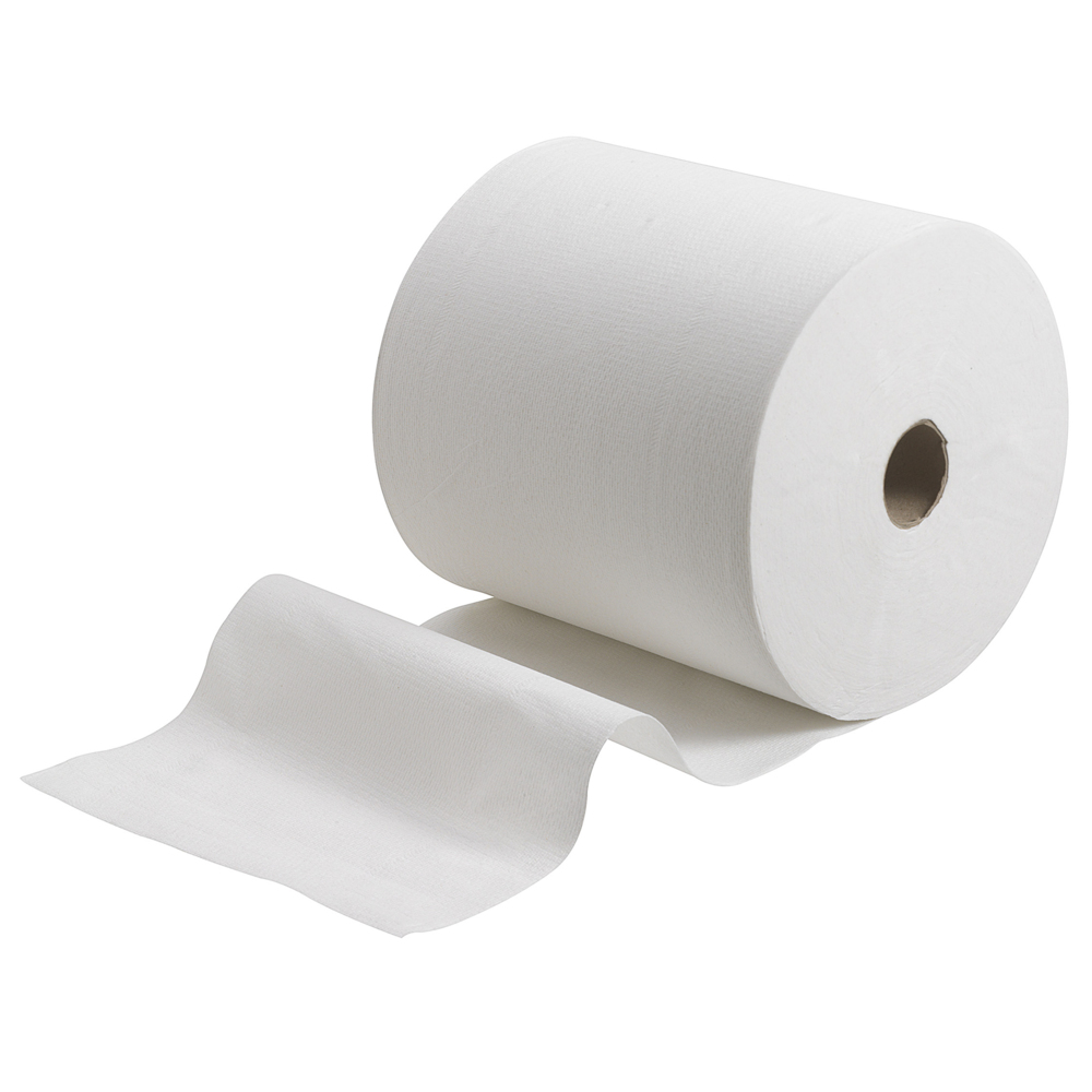 Scott® gerollte Papierhandtücher 6667 - Handtücher  für Spender - 6 x 304 m Papierhandtuchrollen- Weiß, 1-lagig - 6667