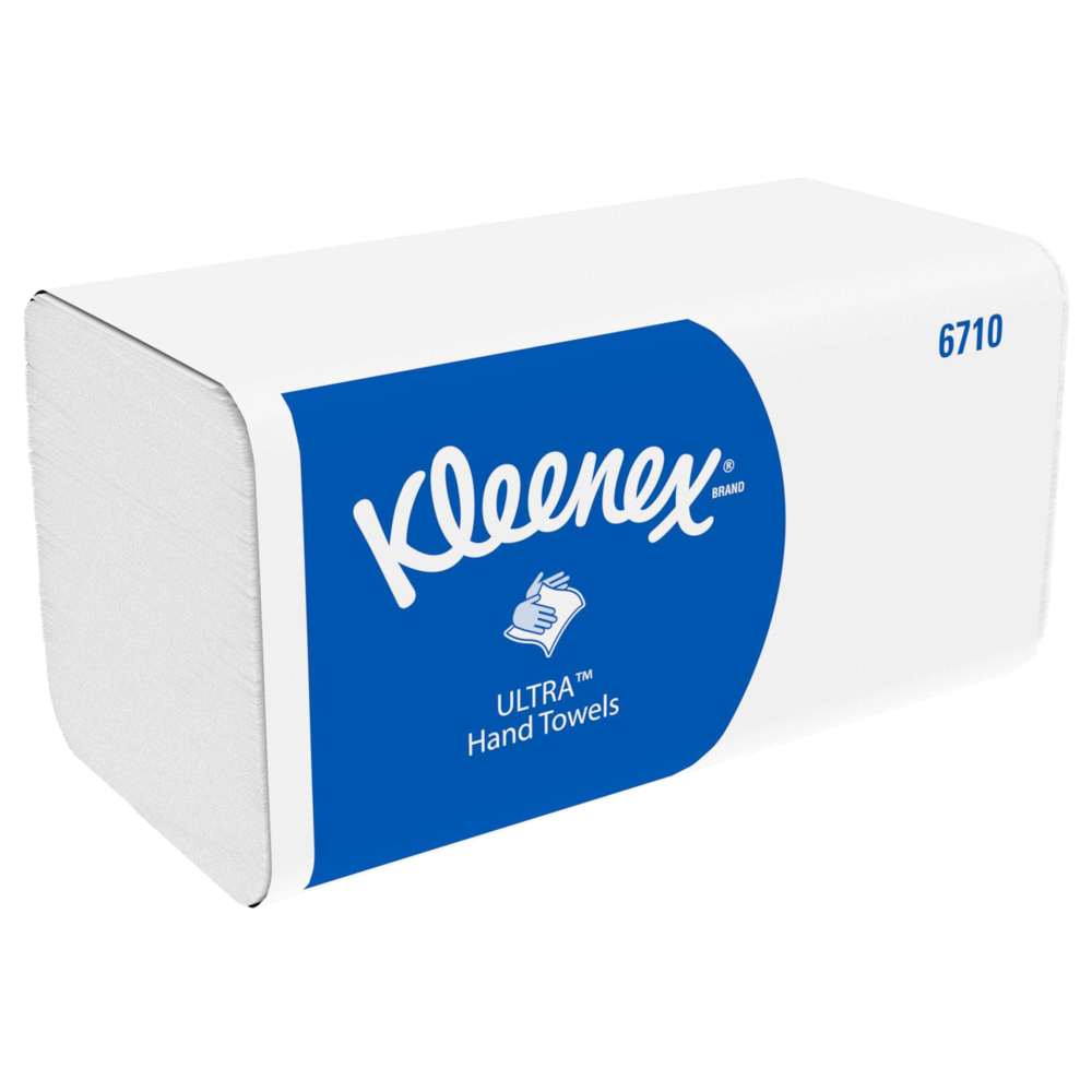 Kleenex® Ultra™ Papierhandtücher mit Interfold-Faltung 6710 – 3-lagige Papiertücher mit V-Faltung – 15 Packungen x 96 Handtücher (insges. 1.440) - 6710