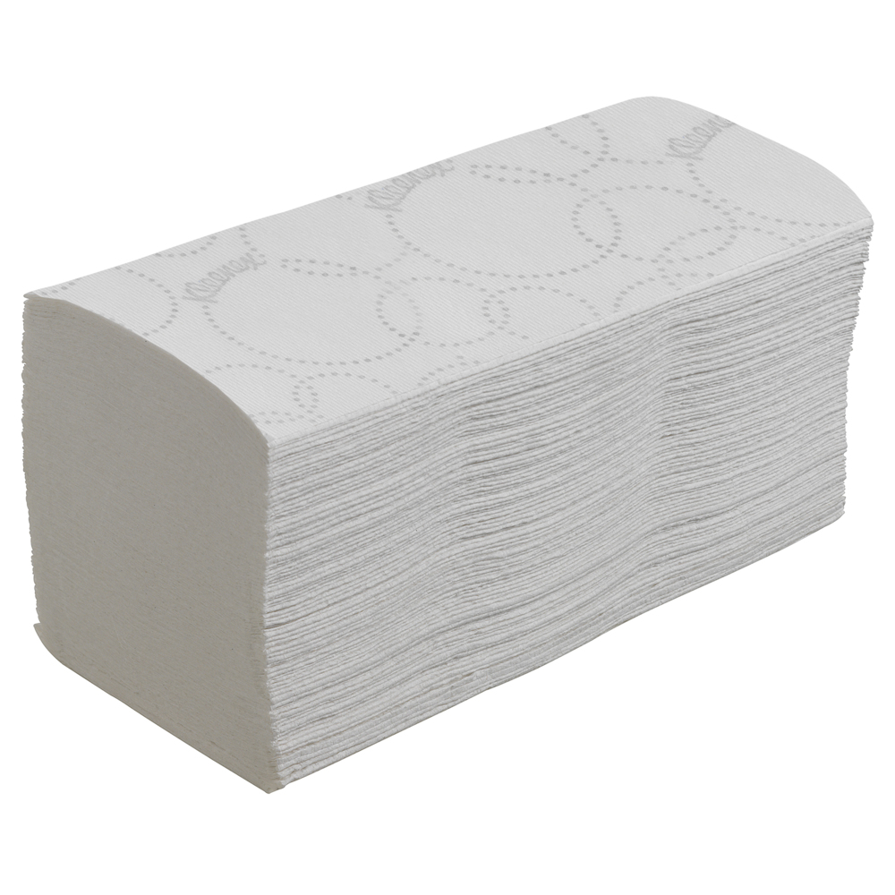 Kleenex® Ultra™ Papierhandtücher mit Interfold-Faltung 6710 – 3-lagige Papiertücher mit V-Faltung – 15 Packungen x 96 Handtücher (insges. 1.440) - 6710