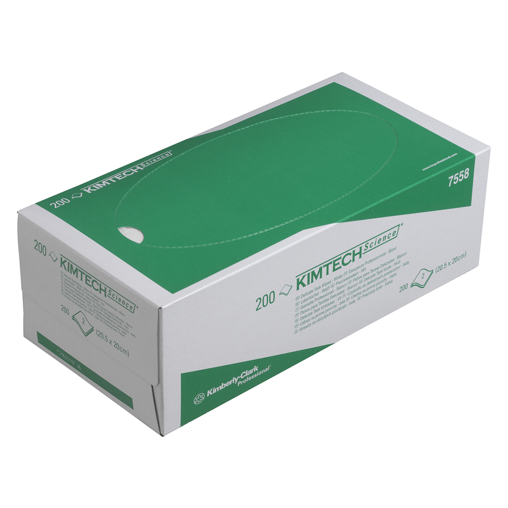 Kimtech® Science Präzisionswischtücher 15 Kartons mit je 200 weißen, 2-lagigen Wischtüchern = 3. 000 Tücher - 7558