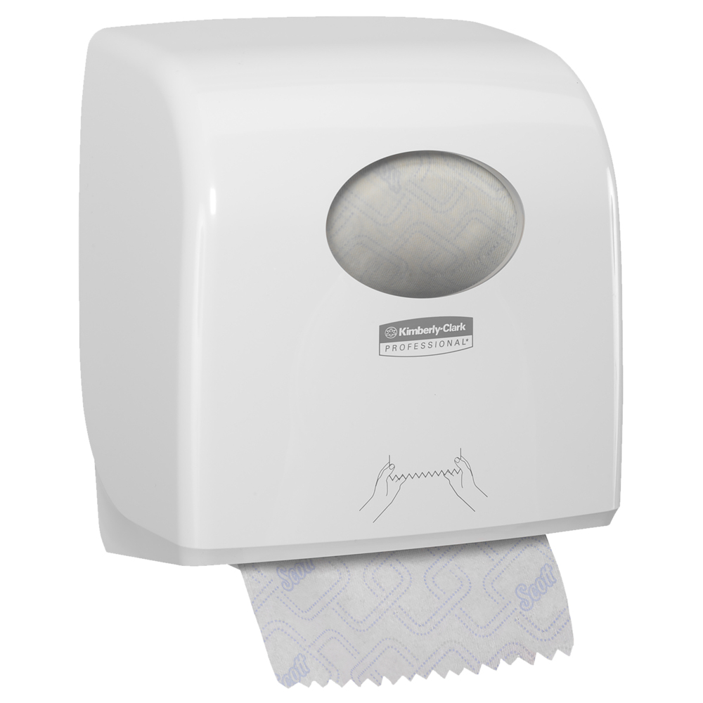 Aquarius™ Slimroll™ Papierhandtücher Rollenspender 7955 – 1 x Papiertuchspender, weiß - 7955