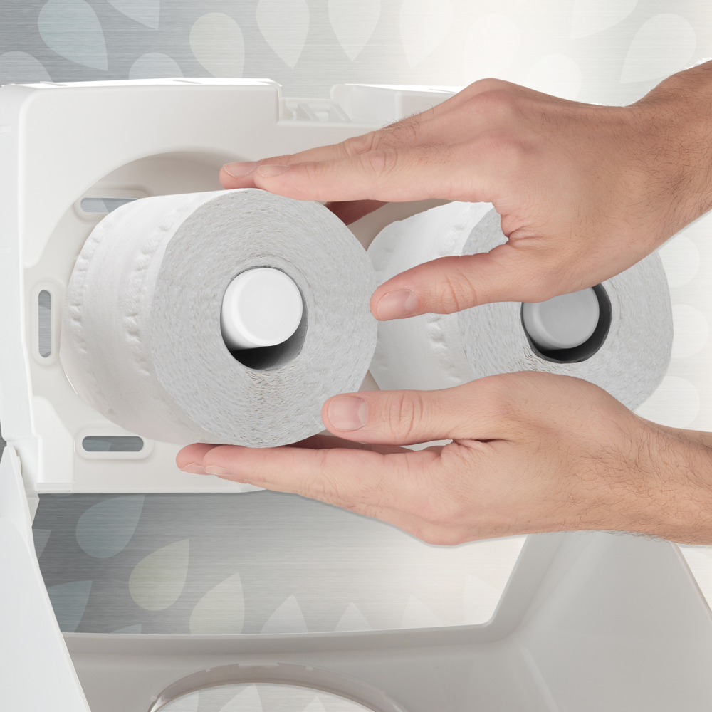 Kleenex® Standard-Toilettenpapierrollen 8475 – 40 Rollen mit je 240 weißen, 2-lagigen Blättern (9.600 Blätter) - 8475