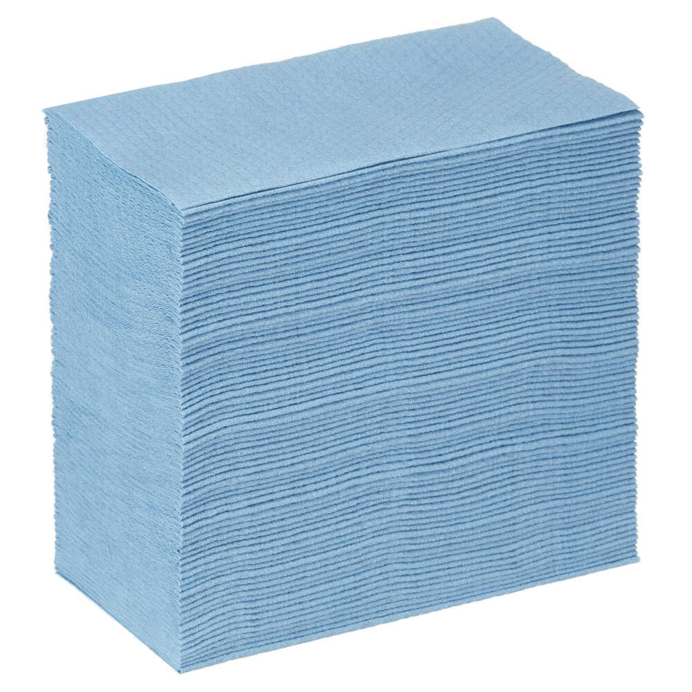 WypAll® X80 Tücher 8295 – 5 Zupfboxen mit je 80 blauen, 1-lagigen Tüchern - 8295