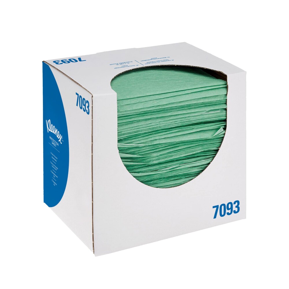 Kleenex® Schutztücher 7093 – 100 grüne Schutztücher pro Beutel (die Packung enthält 4 Beutel) - 7093